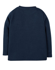 Chatter Applique Top - Indigo Fruit