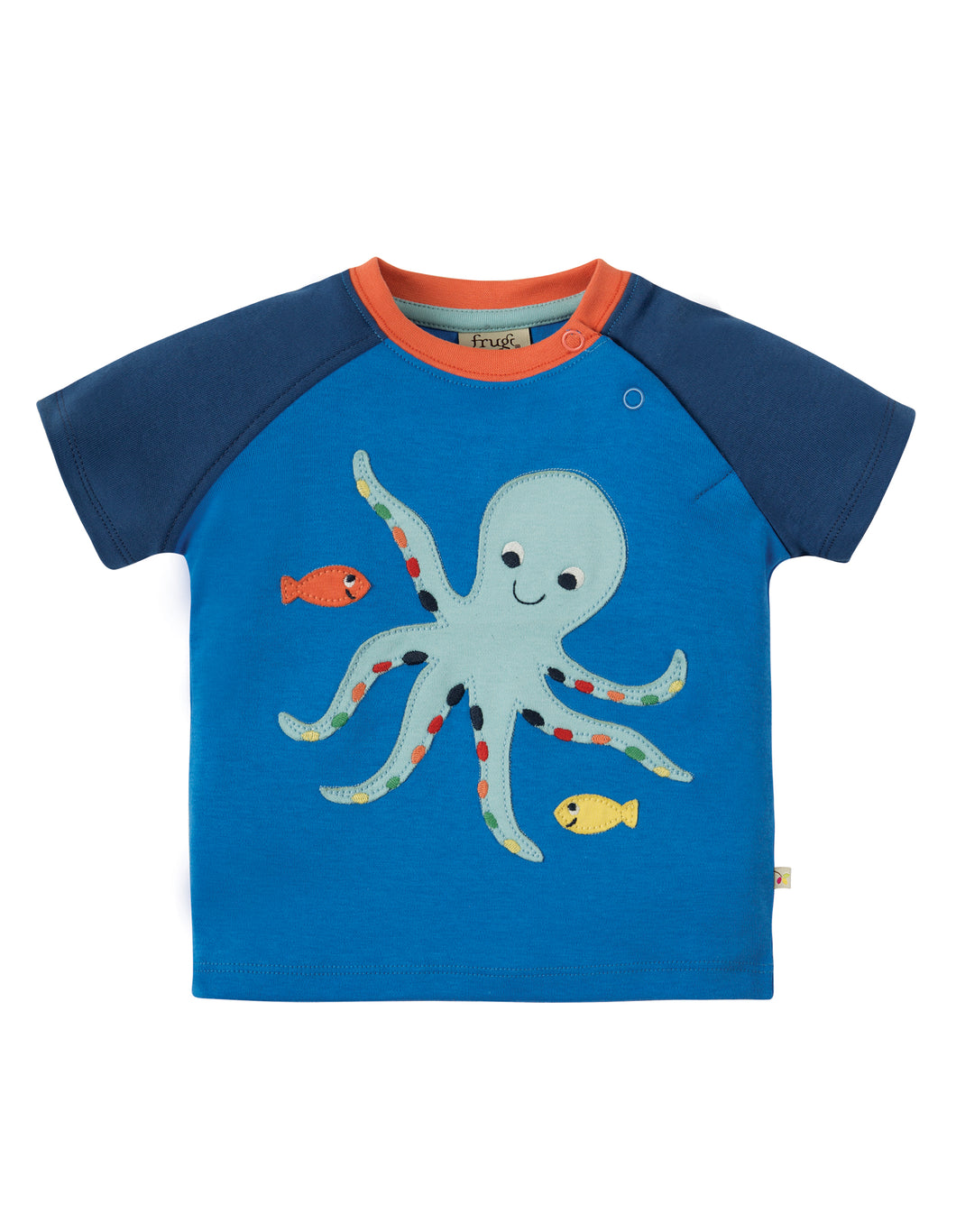 Renny Raglan T-shirt - Sail Blue/Octopus
