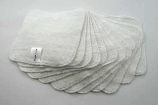 Bamboo Cotton Terry Wipes 12pk