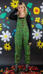 Camo Dinosaur Stretch Twill Dungarees