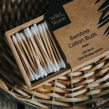 Load image into Gallery viewer, Bamboo Cotton Buds - Biodegradable &amp; Vegan - 200 Pack
