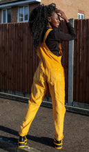 Load image into Gallery viewer, Gold Corduroy Oversized Baggy Dungarees
