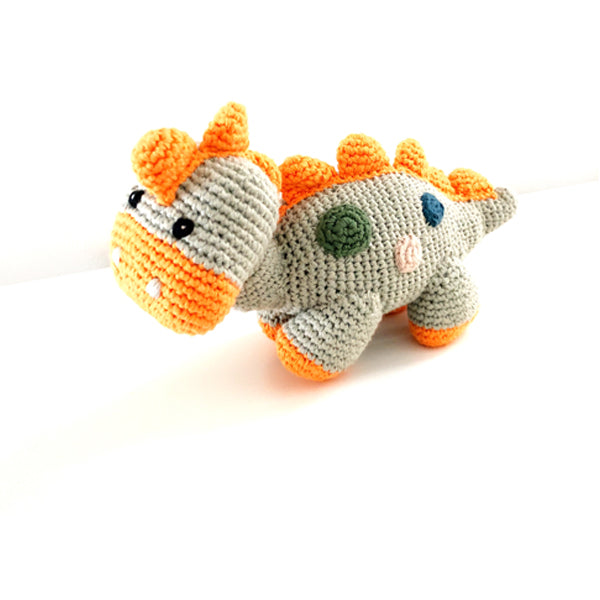 Dinosaur Rattle - Steggi Teal