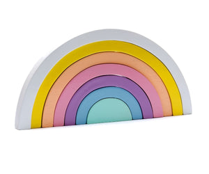 Fair trade Handmade Wooden Rainbow - Pastel