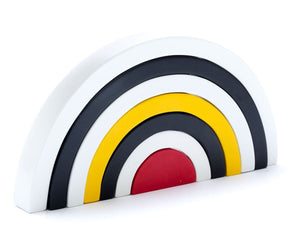 Fair trade Handmade Wooden Rainbow - Black & White