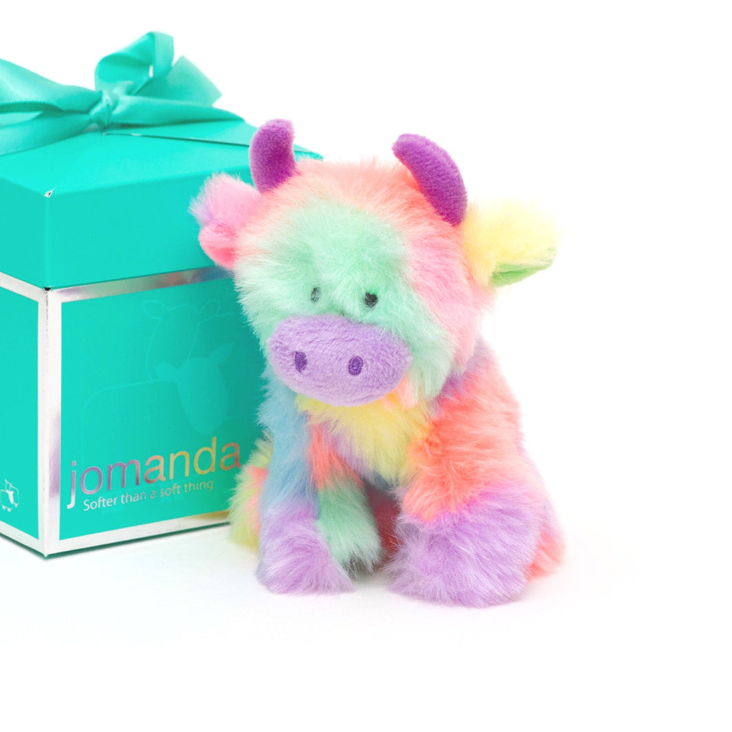 Rainbow Mini Highland Coo