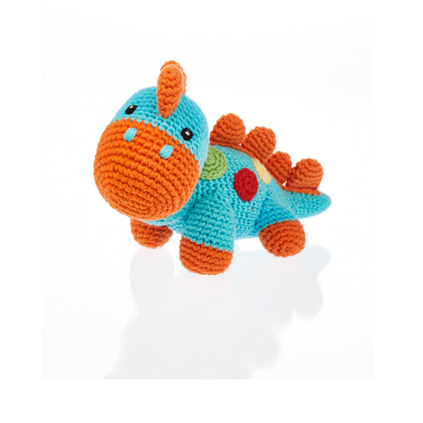 Dinosaur Rattle - Steggi Turquoise