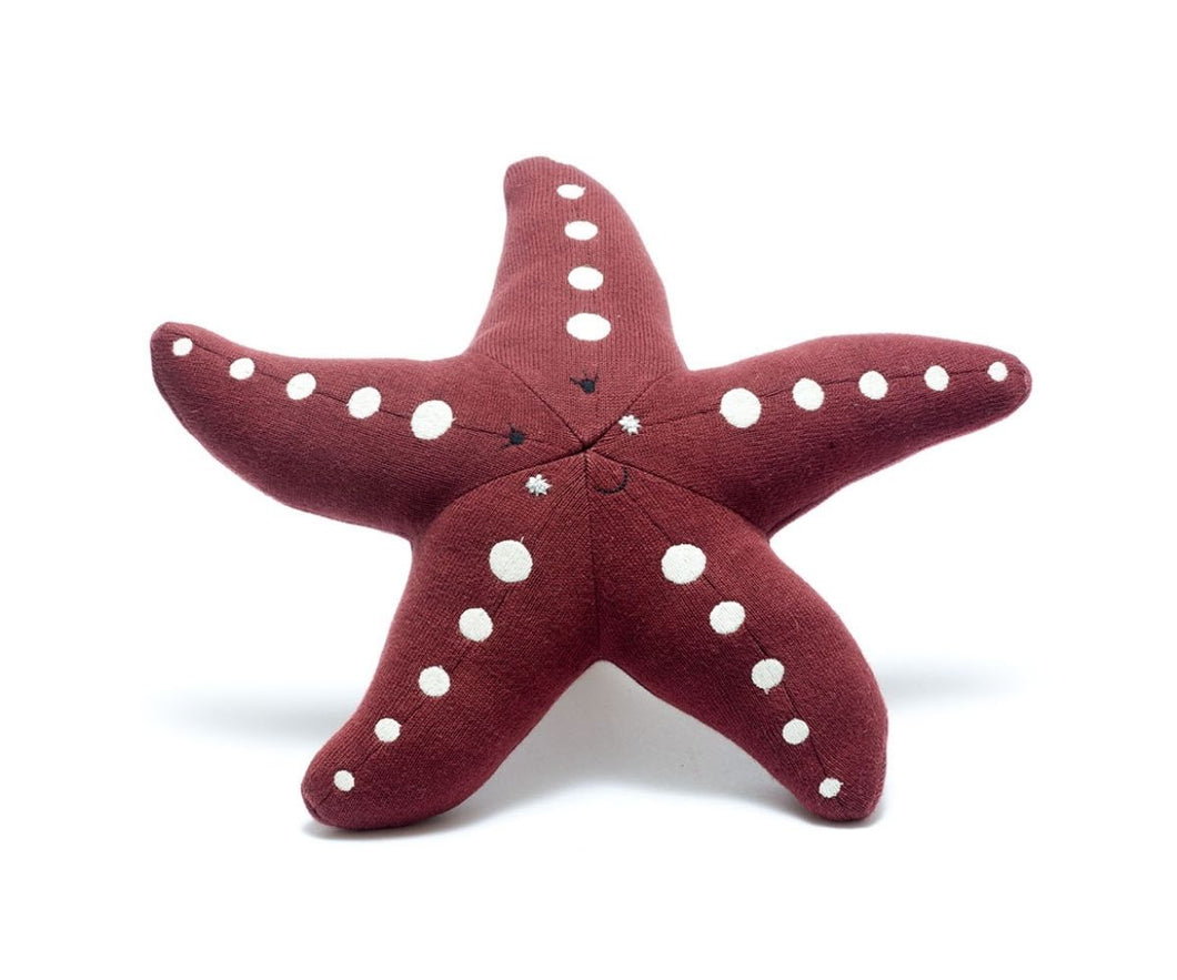 Knitted Dark Pink Starfish