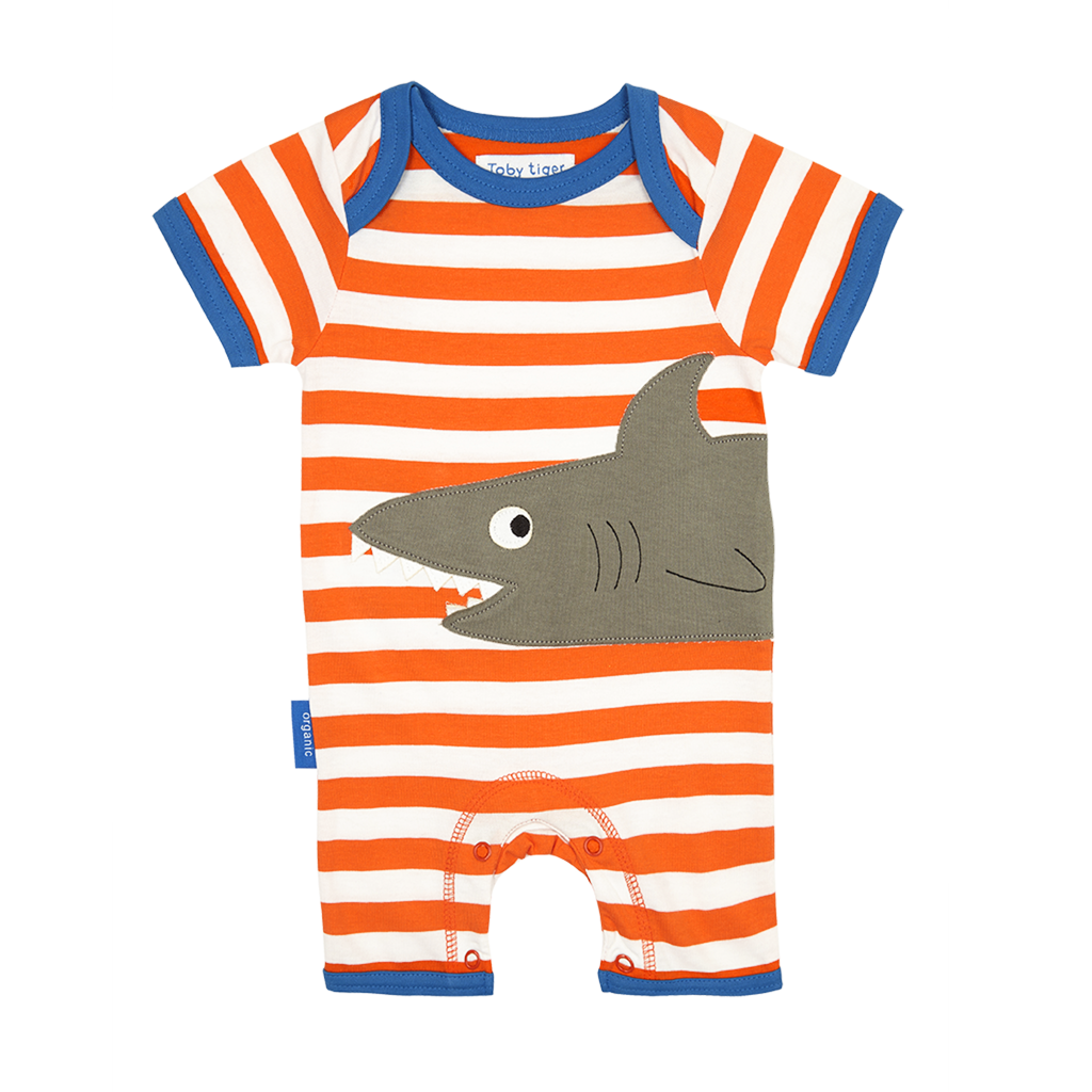 Shark Applique Sleepsuit