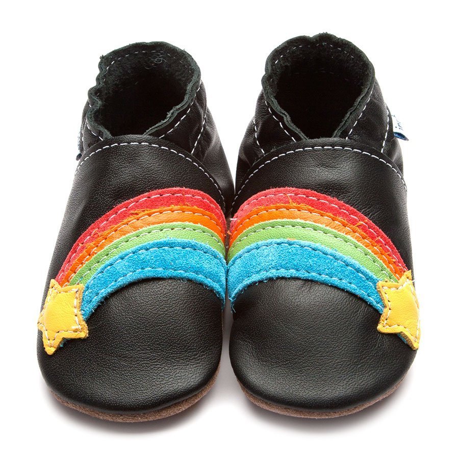 Rainbow Star Black Shoes